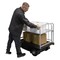 Vestil Traction Drive Cart 1 Shelf 33 in 750 lb 24 3/4 x 46 NE-CART-3 - alternate 4